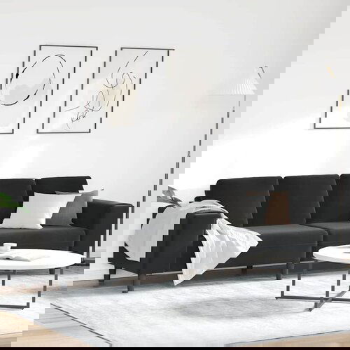 vidaXL Kavčna garnitura Črna Žamet Cene