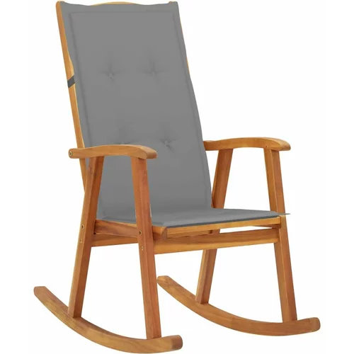  Gugalni stol z blazinami trden akacijev les, (20661431)