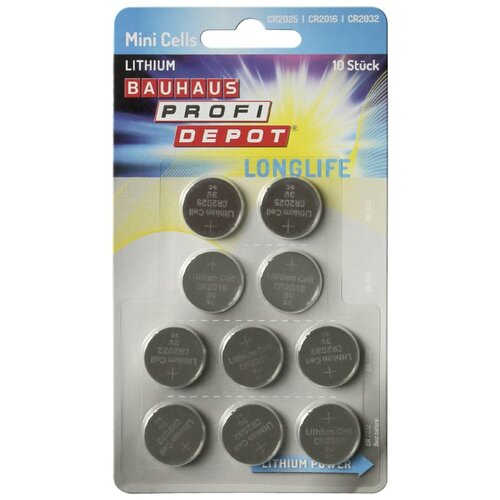 BAUHAUS plosnata baterija (3 v, litij, 10 kom., litij baterije) Cijene