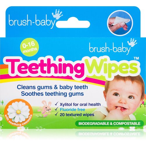 Brush Baby Applemint robčki za zobe za otroke 20 kos Cene