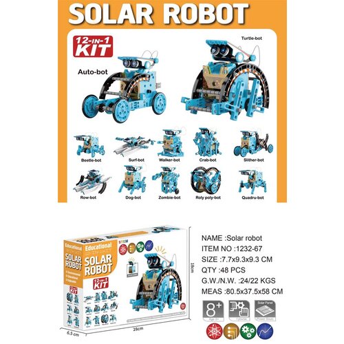  12in1 Solar Vehicle Set Blue Cene