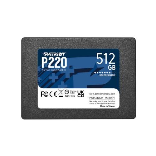 Patriot P220 512GB SSD SATA 3 2.5 Cene
