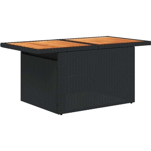 VidaXL 6-dijelni set vrtnih sofa s jastucima crni od poliratana Slike