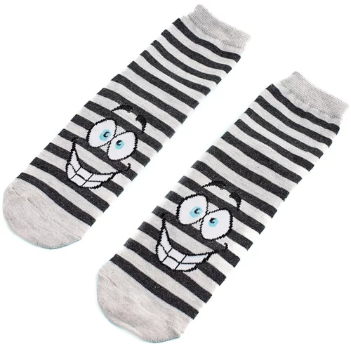 TRENDI Striped Socks Smile