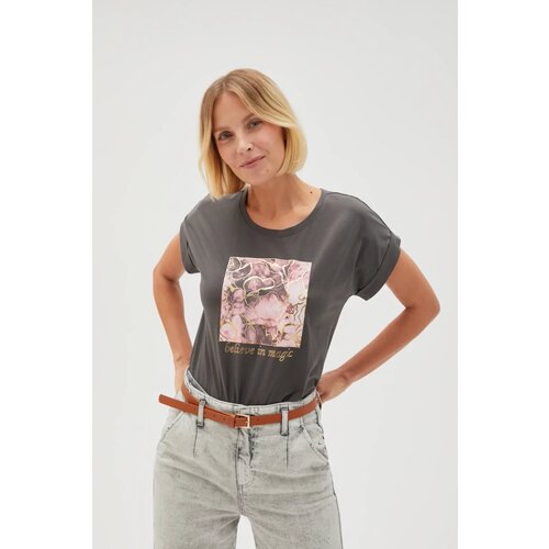 Marisse Women's T-Shirt L-Ts-4630 Grey Cene
