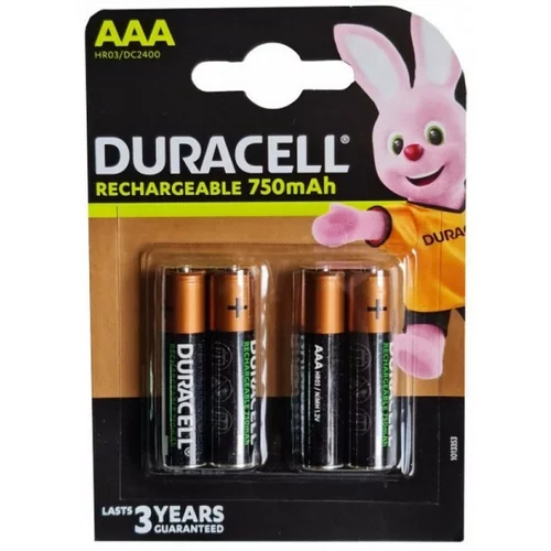 Duracell polnilna baterija 750 mAh AAA K4