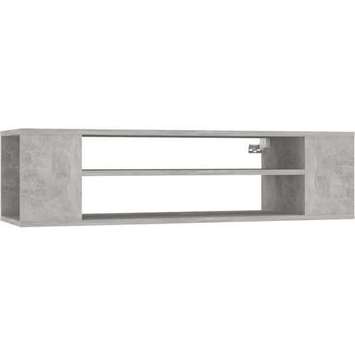 Maison Chic Viseča TV omarica - TV enota - Televizijska omarica betonsko siva 100x30x26,5 cm iverna plo&amp;scaron;ča, (21698709) Slike