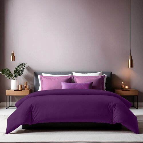 tonne viole - 43 purple ranforce king quilt cover (fr) (it) Cene