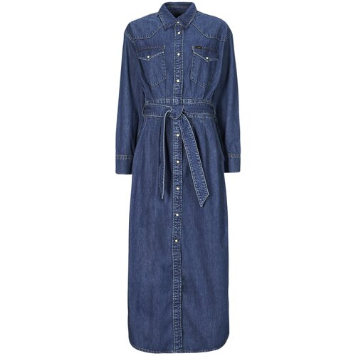 Lee BELTED WESTERN DRESS Plava Cijene