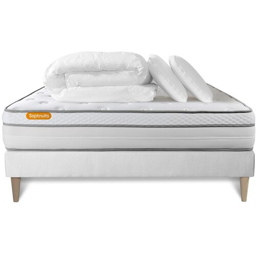 Septnuits Celoten paket za posteljo - Vzmetnica 180x200 cm + vzmetnica z letvami (komplet) + 2 vzglavnika + odeja - Memo Luxe, (21614404) Cene