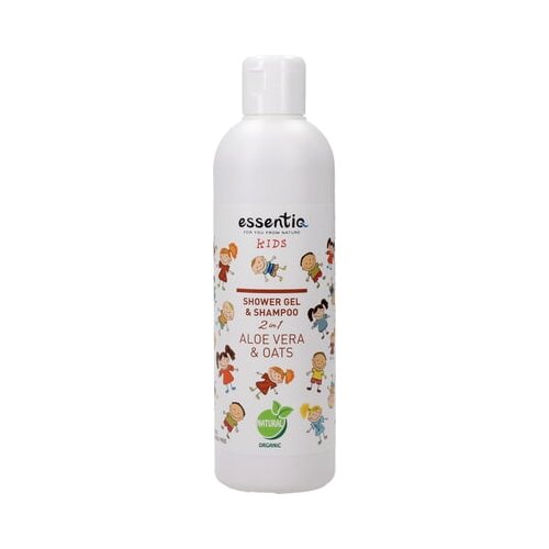 Essentiq 2in1 gel za prhanje in šampon za otroke z aloe vero in ovsom Cene