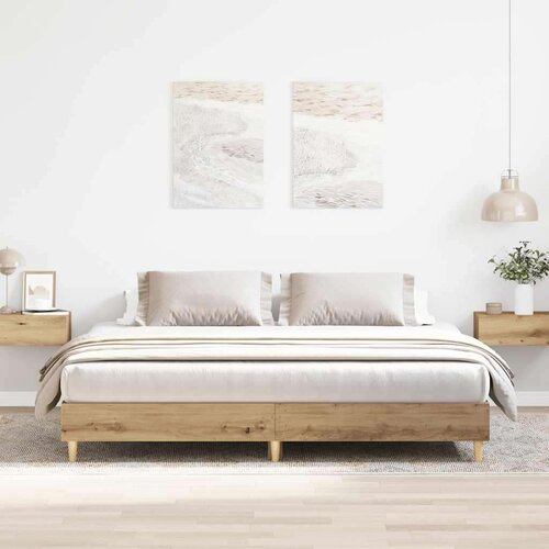  Posteljni okvir brez vzmetnice artisian hrast 180x200 cm, (21792123) Slike