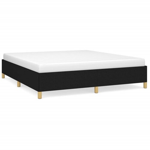 VidaXL Box spring posteljni okvir črn 160x200 cm blago, (20684808) Slike