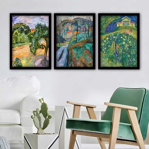 Wallity Set uramljenih slika 3SC_UN35067, 3 dijela Cene