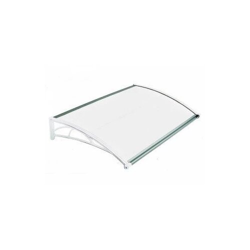  nadstre&amp;scaron;nica za vrata 120x82cm bela baza ploča opal 6mm Slike