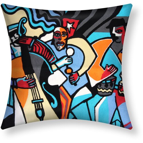 AVIZAR Komplet 2 prevlek za blazino 45x45 cm Izvezeno Art Marilis, Večbarvno, (21747289) Cene