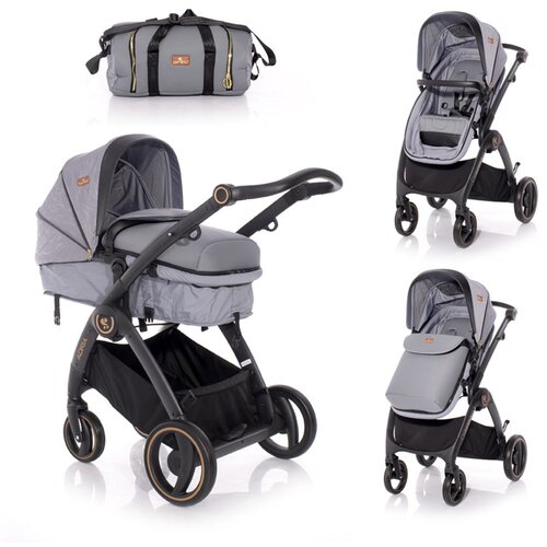 Lorelli ADRIA Kolica Grey 2u1 SET: Košara + Putna Torba + Zimska Navlaka (do 15 kg) Cijene
