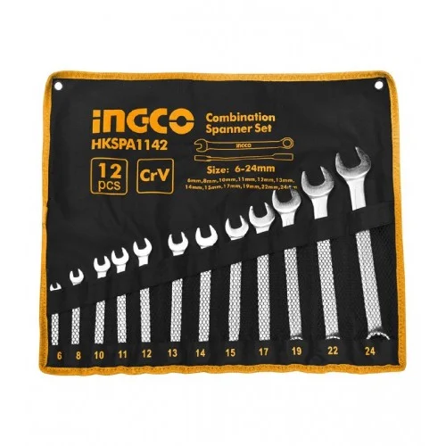 INGCO TOOLS Ključevi set 12/1 6-24mm HKSPA1142