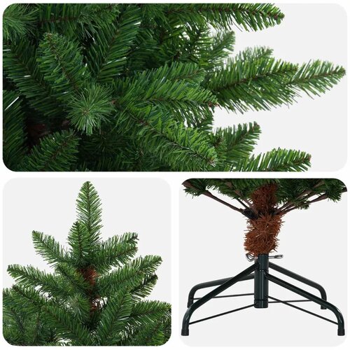  Umjetno božićno drvce 240 cm PVC i metal Zelena - 240 cm Slike