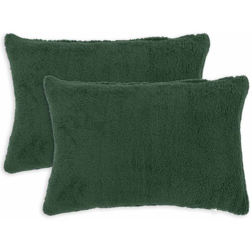  Presvlaka za jastuk 2 pcs HEERLEN Tamnozelena 30 x 50 cm Boucl&amp;eacute; Slike