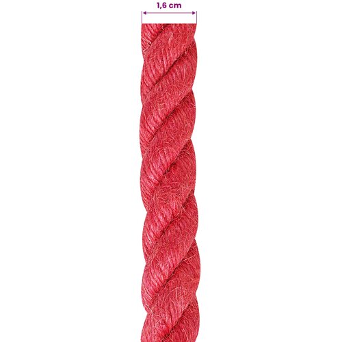  Uže od jute 16 mm Crvena 100% Juta Tossa Slike