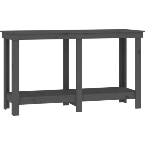  Radni stol siva 140x50x80 cm od masivne borovine Slike