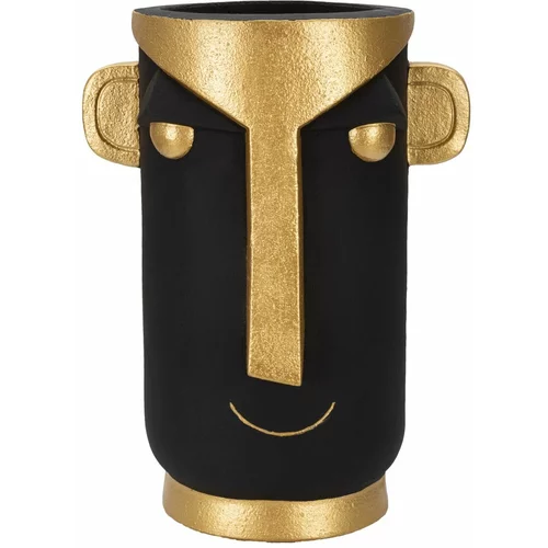 Mauro Ferretti Crna/u zlatnoj boji visoka vaza od polyresina 40 cm Tribal –