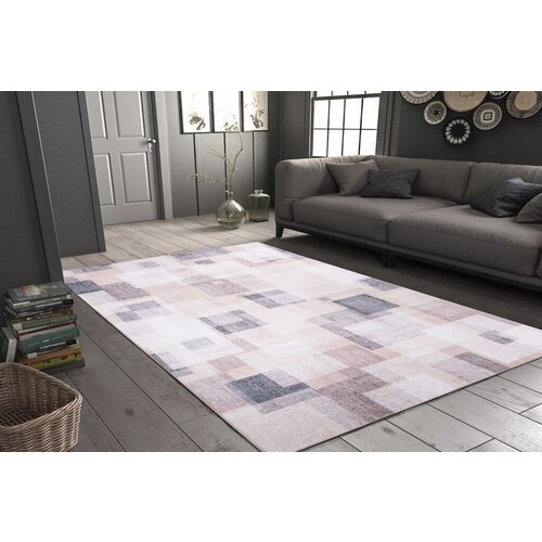 Conceptum Hypnose tepih Funk Chenille 243, 75x230cm, Beli Slike