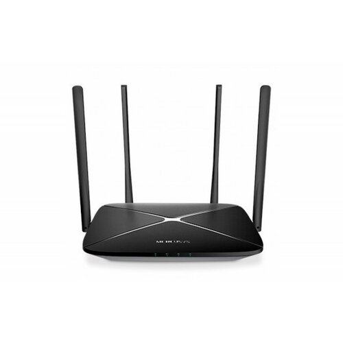 Mercusys AC1200 Dual Band Wireless Router, 867Mbps at 5GHz + 300Mbps at 2.4GHz, 1 10/100/1000M WAN + 3 10/100/1000M LAN, 4 fixed antennas Slike