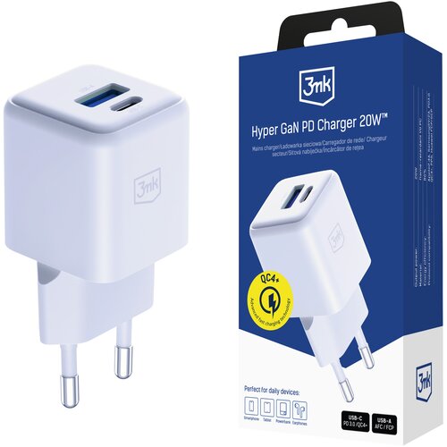 3mk DODATKI -HYPER GAN POLNILNIK 20W QC4+ PD PPS USB 1A1C BEL EU, (5000302922) Cene