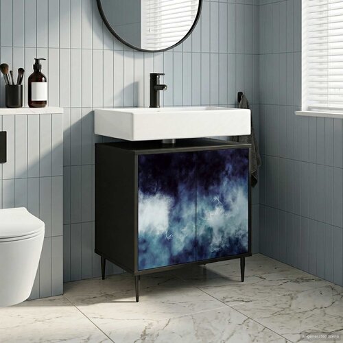  Kupaonski ormar RAALTE Crni hrast 60 x 40 x 61 cm Cijene