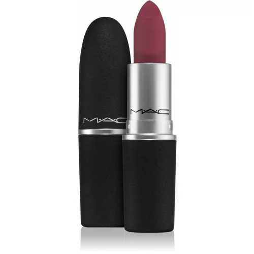 MAC Cosmetics Powder Kiss Lipstick matirajoča šminka odtenek Burning Love 3 g
