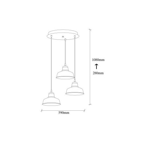 Opviq Berceste - 181BLACK-S2 Black Chandelier Slike