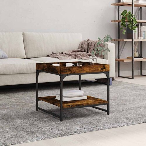  Stolić za kavu boja hrasta 49,5x49,5x45 cm konstruirano drvo Slike