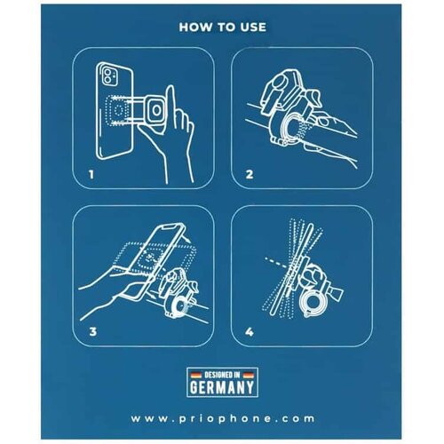 Prio Bike Phone Mount Lock &amp;amp; Release držalo za telefon na kolesu Slike