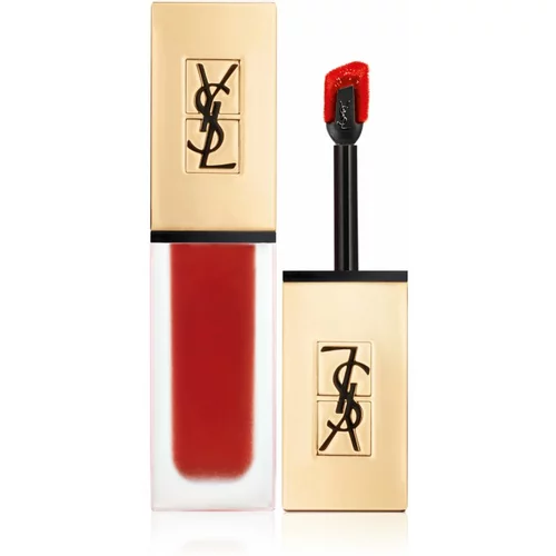 Yves Saint Laurent Tatouage Couture ultra matirajoča tekoča šminka odtenek 09 Grenat No Rules - Rust Red 6 ml
