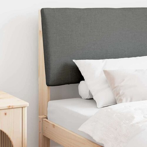  Tapecirani uzglavlje Tamno siva 100 cm Čvrsto borovo drvo Slike