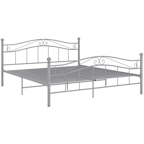  Okvir za krevet sivi metalni 160 x 200 cm Slike
