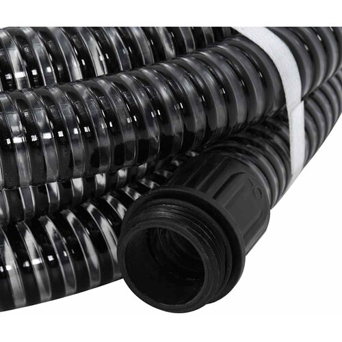  Usisno crijevo s mjedenim priključcima crno 1,1 &amp;quot; 20 m PVC Slike