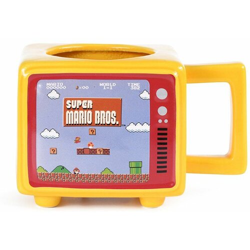 Super Mario Bros (Like A Boss) Retro TV Heat Change Mug Cene