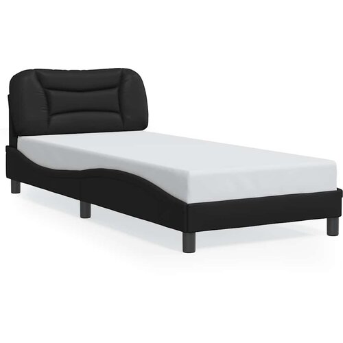  Okvir za krevet bez madraca Hvar crni 80 x 200 cm od umjetne kože Slike