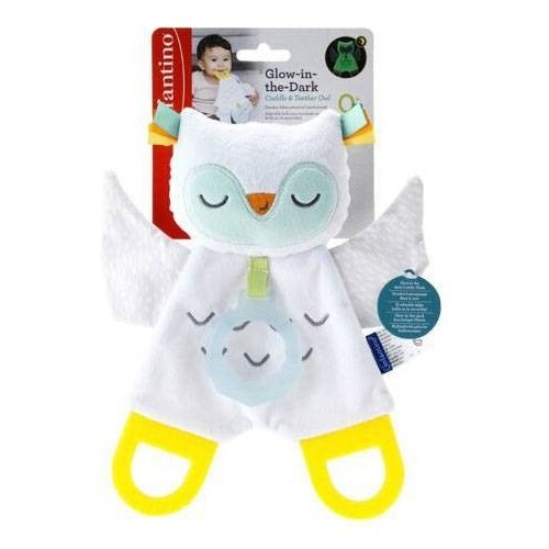 Infantino Cuddly Teether Owl mekana igračka za maženje s grickalicom 1 kom Cijene