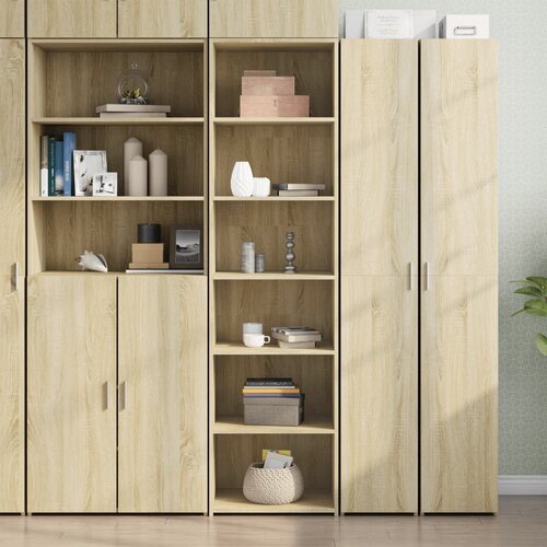  Visoka komoda boja hrasta 50 x 41 x 185 cm konstruirano drvo Cene