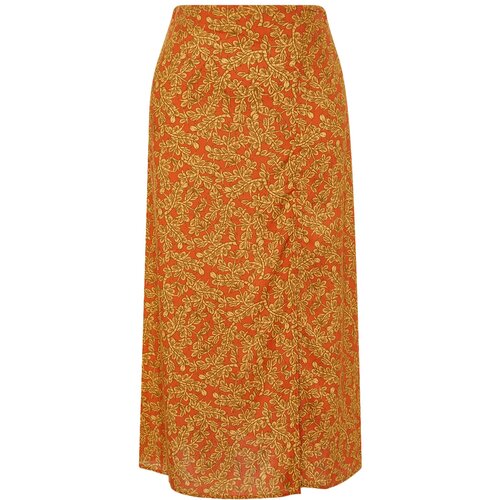 Trendyol Skirt - Orange - Midi Slike