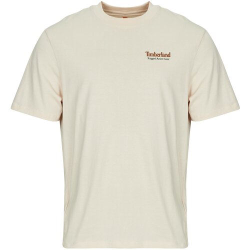Timberland Majice s kratkimi rokavi Rugged Active Gear Back Graphic Tee Bež Cene