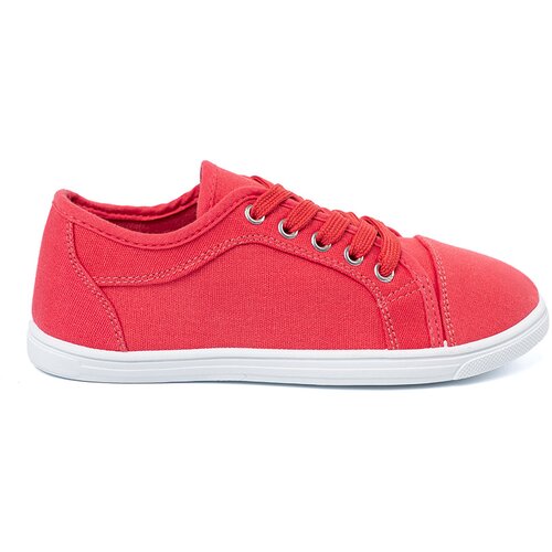 Shelvt Red lace-up sneakers Cene