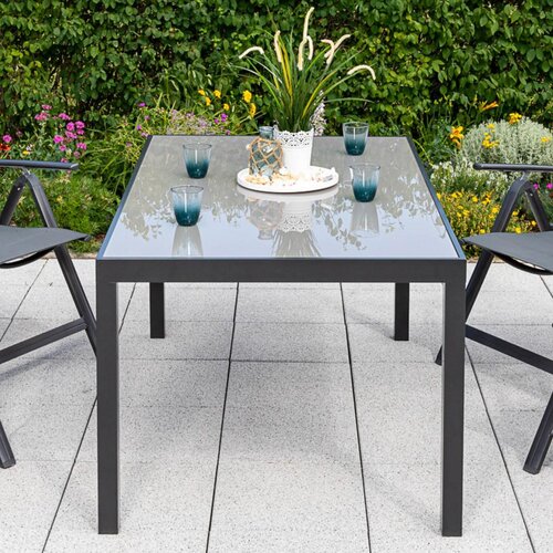 Gardenson vrtna garnitura taviano, 5-Delno, aluminij, steklo Slike