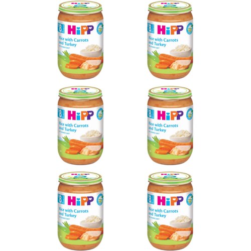 Hipp kašica, pirinač sa šargarepom i ćuretinom, 6x220g Slike