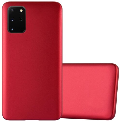 Cadorabo Ohi&scaron;je, združljiv s Samsungom v kovinsko rdeči - za&scaron;čitni pokrov, narejen iz fleksibilnega silikona TPU, (20595631) Cene