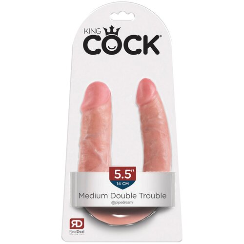 Pipedream King Cock Double Trouble Dildo, 33.5 cm Cene